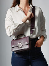Sac Bandoulire S Altesse Cuir Etrier Violet altesse EALT048S-vue-porte
