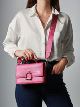 Sac Bandoulire S Altesse Cuir Etrier Rose altesse EALT048S-vue-porte