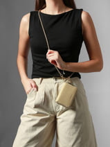 Porte-monnaie Equestre Cuir Etrier Beige equestre EEQT096M-vue-porte